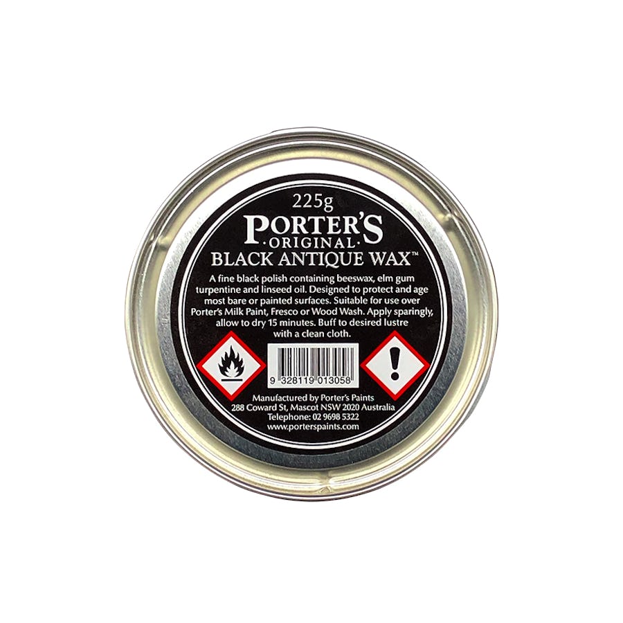 Porter's Paints Black Antique Wax 225g